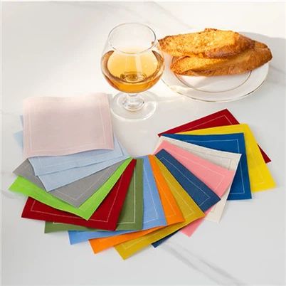 マルチカラー布ナプキン