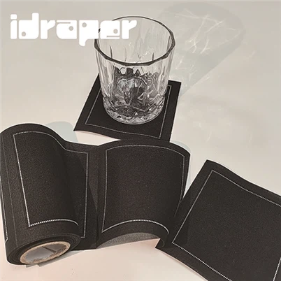 ブラックコットンコースター